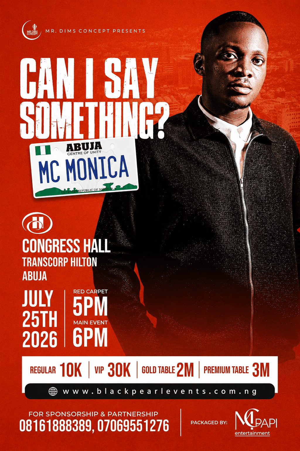 MC MONICA LIVE IN ABUJA: CAN I SAY SOMETHING?: 